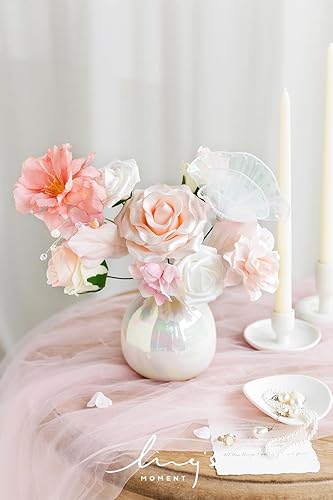 Miniatura 142 de Ling's moment - Juego de flores artificiales para manualidades, ramos de boda, centros de mesa, arreglos de novia, fiestas y decoración del hogar