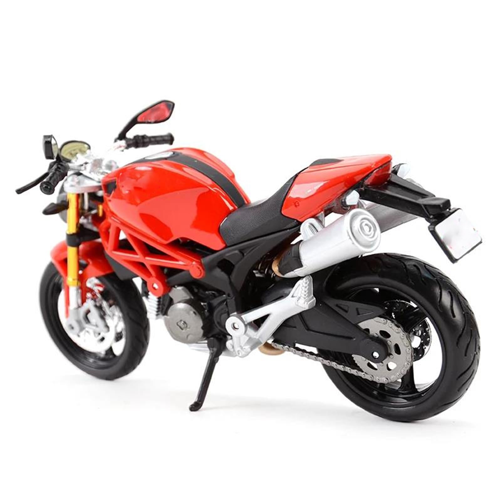 Modelo de Motocicleta Juguetes, Adornos Cumpleaños, Regalos, Escala 1:12, para Ducati Monster 696, Vehículos Fundición A Presión, Coleccionables, Pasatiempos, Modelo Motocicleta(Rosso)