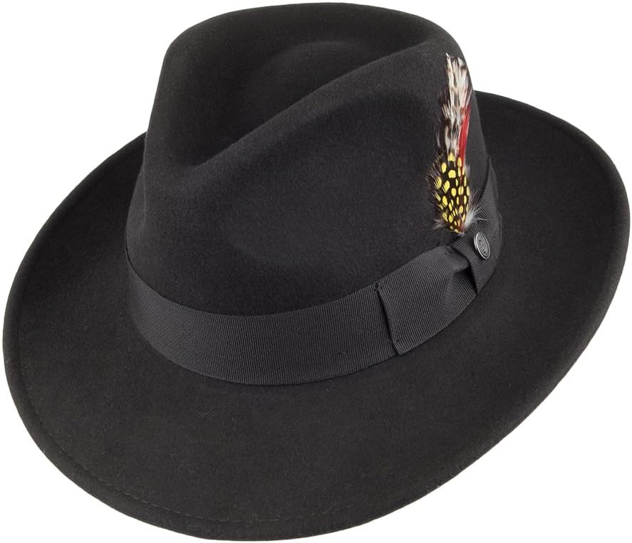 Ford Fedora Hat - Black - Image 4