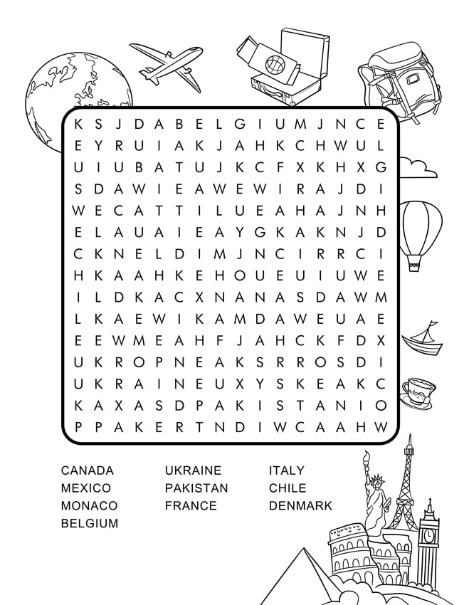 Activity Book for Kids Ages 6-8: Word Searches, Coloring Pages, Spot the Differences, Mazes, Color by Numbers and More 4 61cjVduvHuL