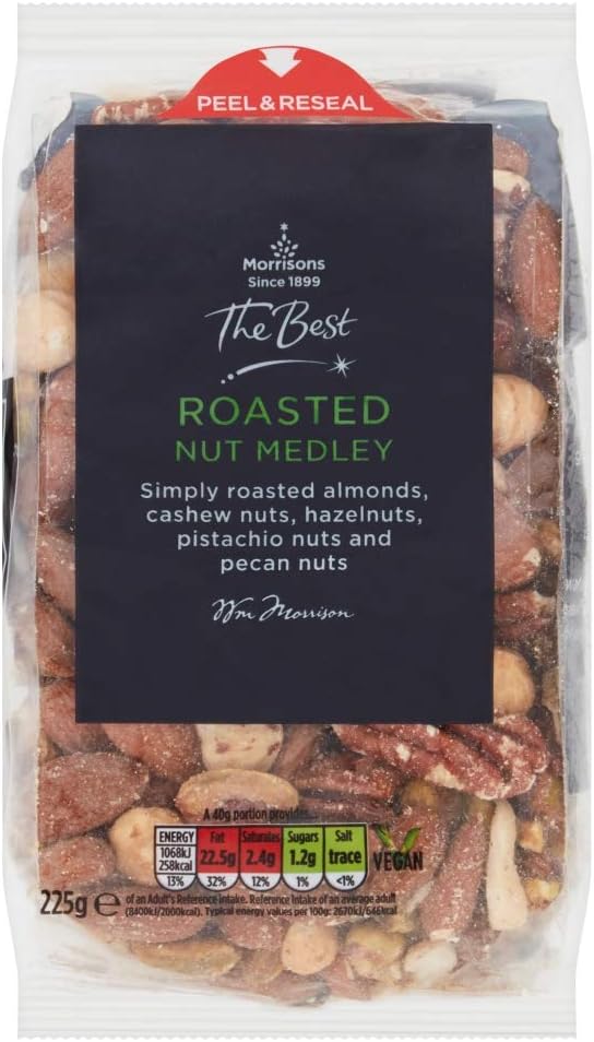 Morrisons The Best Roasted Nut Medley, 225g Amazon.co.uk Grocery