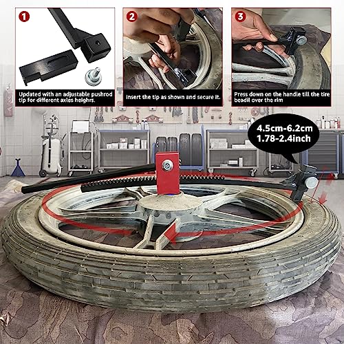 Image of BESTOOL Dirt Bike Tire Changing Kit for Motocross, Enduro and Dirt Bikes - Dirt Bike Tire Changing Tool for 16 inch to 21 inch Wheels, Quick Mount Without Pinching Tubes - 20mm Axles