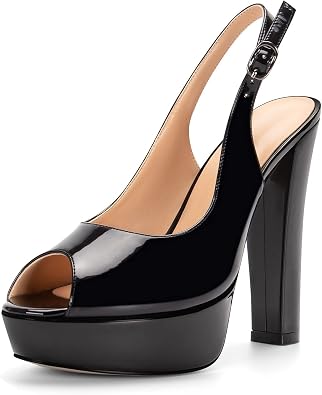 Amazon.com: Mettesally Sandalias de tacón con plataforma gruesa para mujer,  zapatos de vestir de verano : Ropa, Zapatos y Joyería