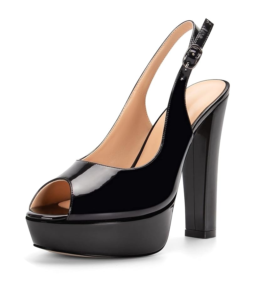 Amazon.com | Mettesally Women's Platform Chunky Heels