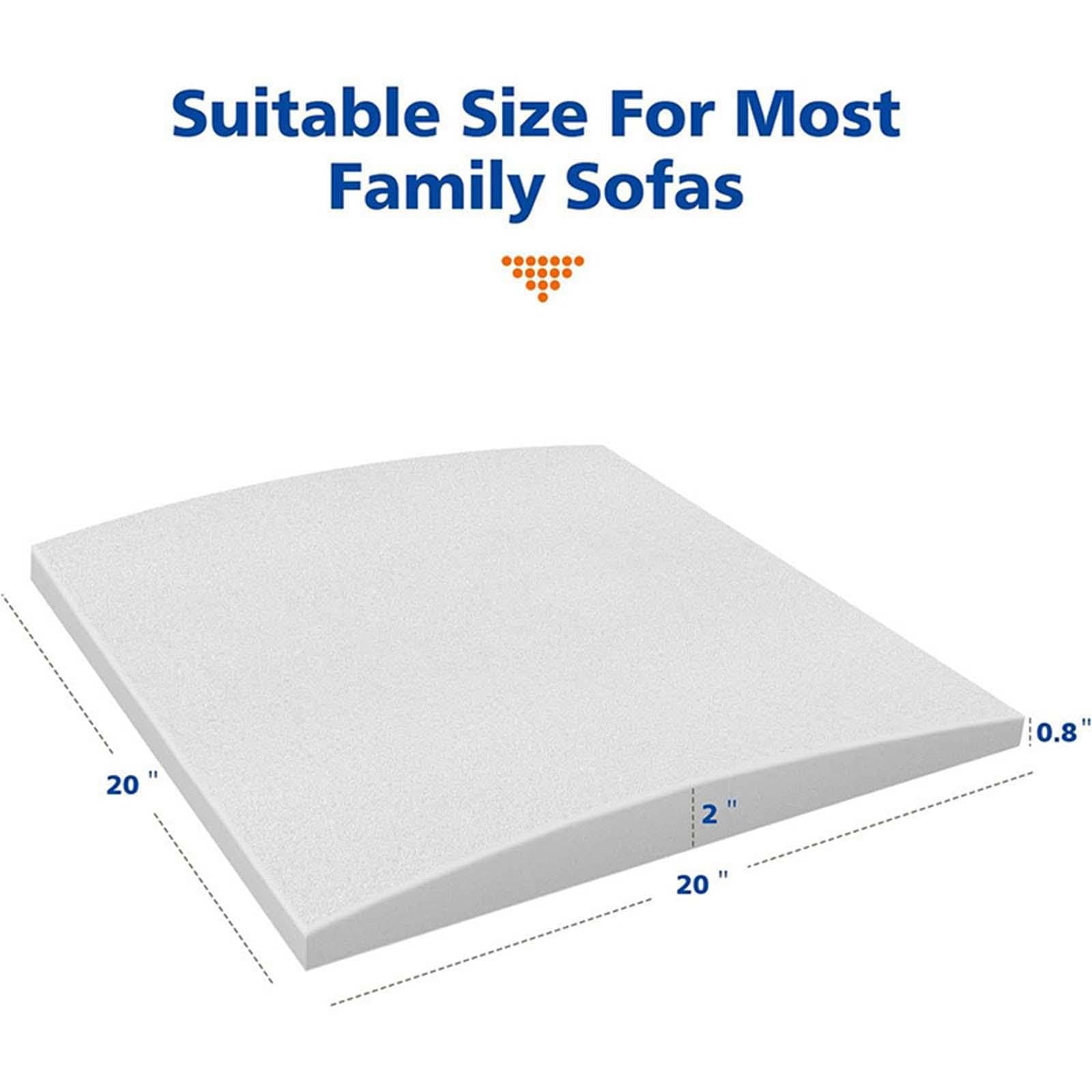 3 Pièces Coussin de Soutien Canapé Coussin de Soutien Siège Affaissé Mousse pour Fauteuil Courbé Coussin sous Assise pour Réparation Mousse Haute, Dureté Blanche 70