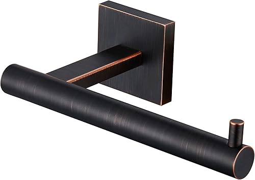 KOKOSIRI Portarrollos de papel higiénico de bronce aceitado, soporte para rollos mega rollos de cocina y baño, dispensador de papel de seda de acero