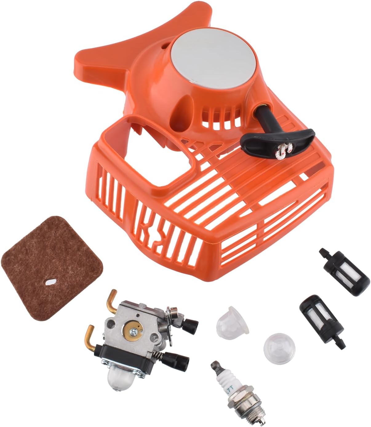 Recoil Starter Carburetor Air Fuel Filter Kit for STIHL FS55 FS46 FS45 FS38 FC55 HL45 KM55 String Trimmer Edger Weedeater
