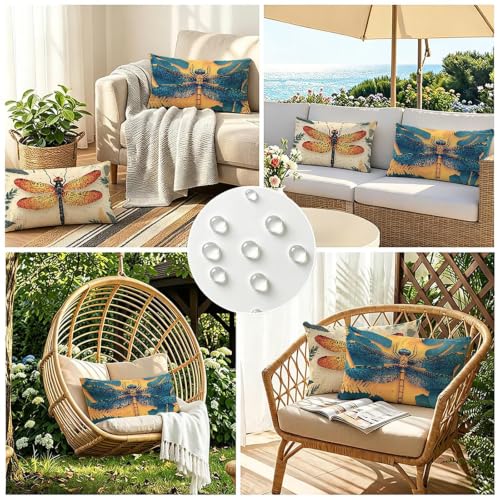 Housse coussin exterieur impermeable velours de core de luxe - 5