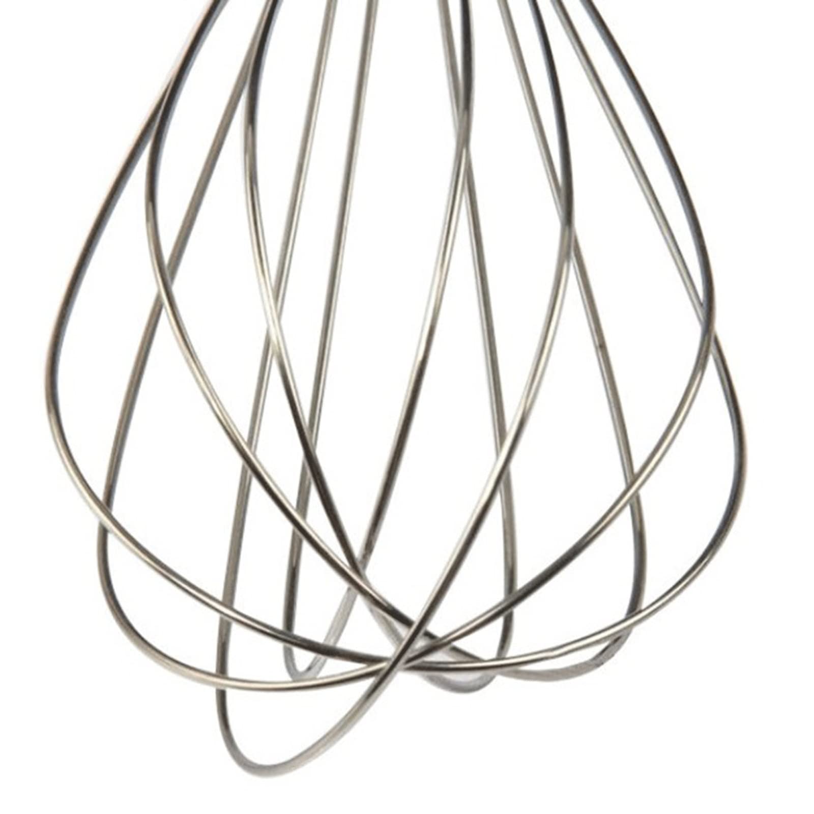 Schneebesen, Schneebesen aus Edelstahl, 10-Zoll-Edelstahl-Ballondraht-manueller Schneebesen-Backgerät-Milchcreme-Buttermischer