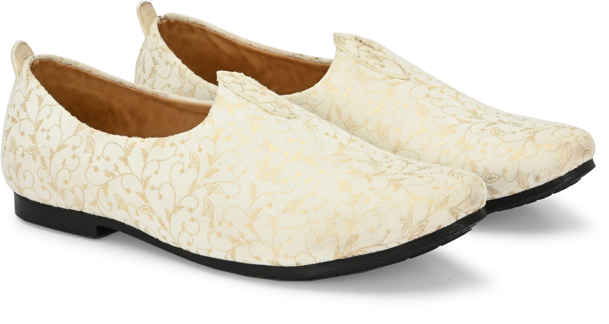vellinto Nawab Royal Look Mojaris Juttis Slip On for Men-picture-38