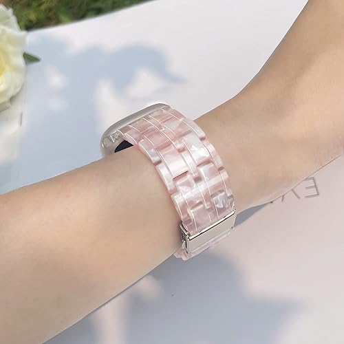 Miniatura 70 de Lightweight Resin Band For Apple Watch Series 11 10 SE 9 8 7 6 5 4 3 2 1 Ultra 3 2, Fashion Adjustable Replacement Strap for iWatch Bands 38mm 40mm