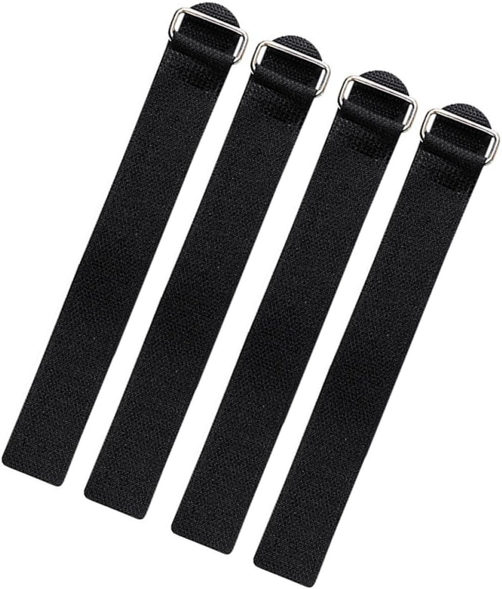 4pcs Adjustable Non-Slip Shoes Covers Straps with Nylon Hook and Loop for Ice Snow Traction Crampons Grippers, Anti-Skid Climbing Shoe Spikes for Hiking and Mountaineering