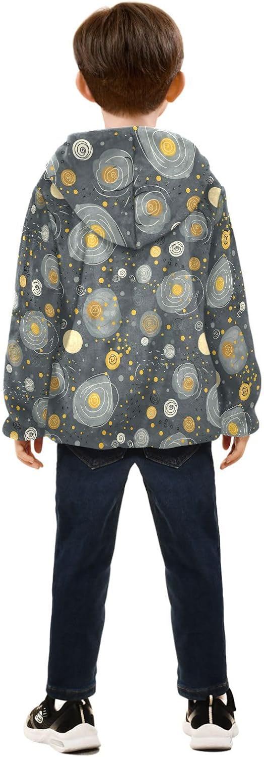 Boys Fleece Coat,Children's Zip-Up Hoodie Jacket,Baby Warm Fashion Outerwear 3-10T
