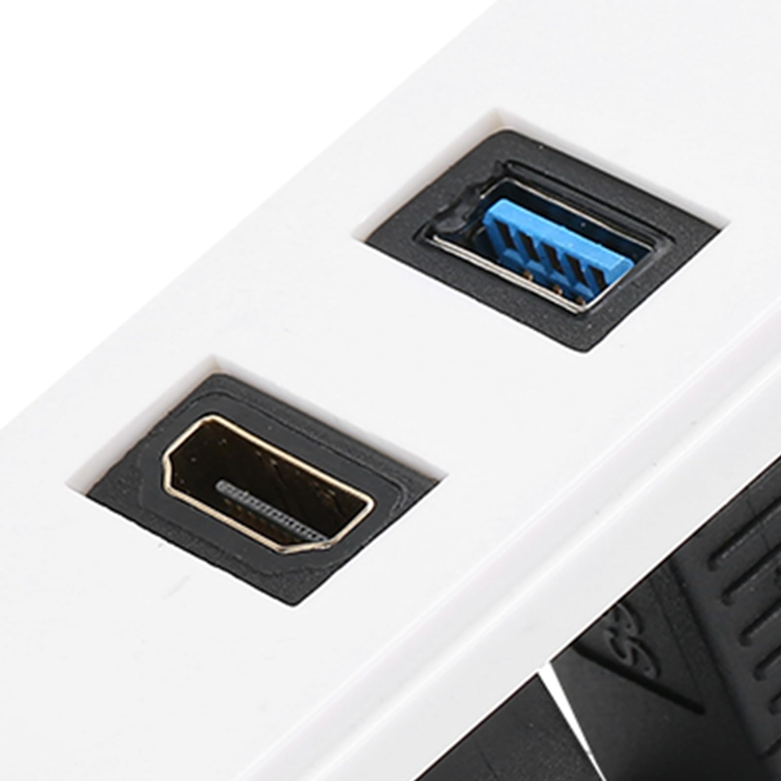 Goshyda Piastra a Parete HDMI USB 3.0 Presa Video Pannello Multimediale Integrato