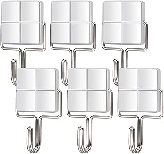 MAGTSMEI Heavy Duty Magnetic Hooks for Refrigerator, 30LBS Neodymium Magnets Hooks Strong Magnetic Hooks for Hanging, Magnet with Hooks for Locker, Kitchen, Cruise, Grill, BBQ, Garage, 6 Pack Silver