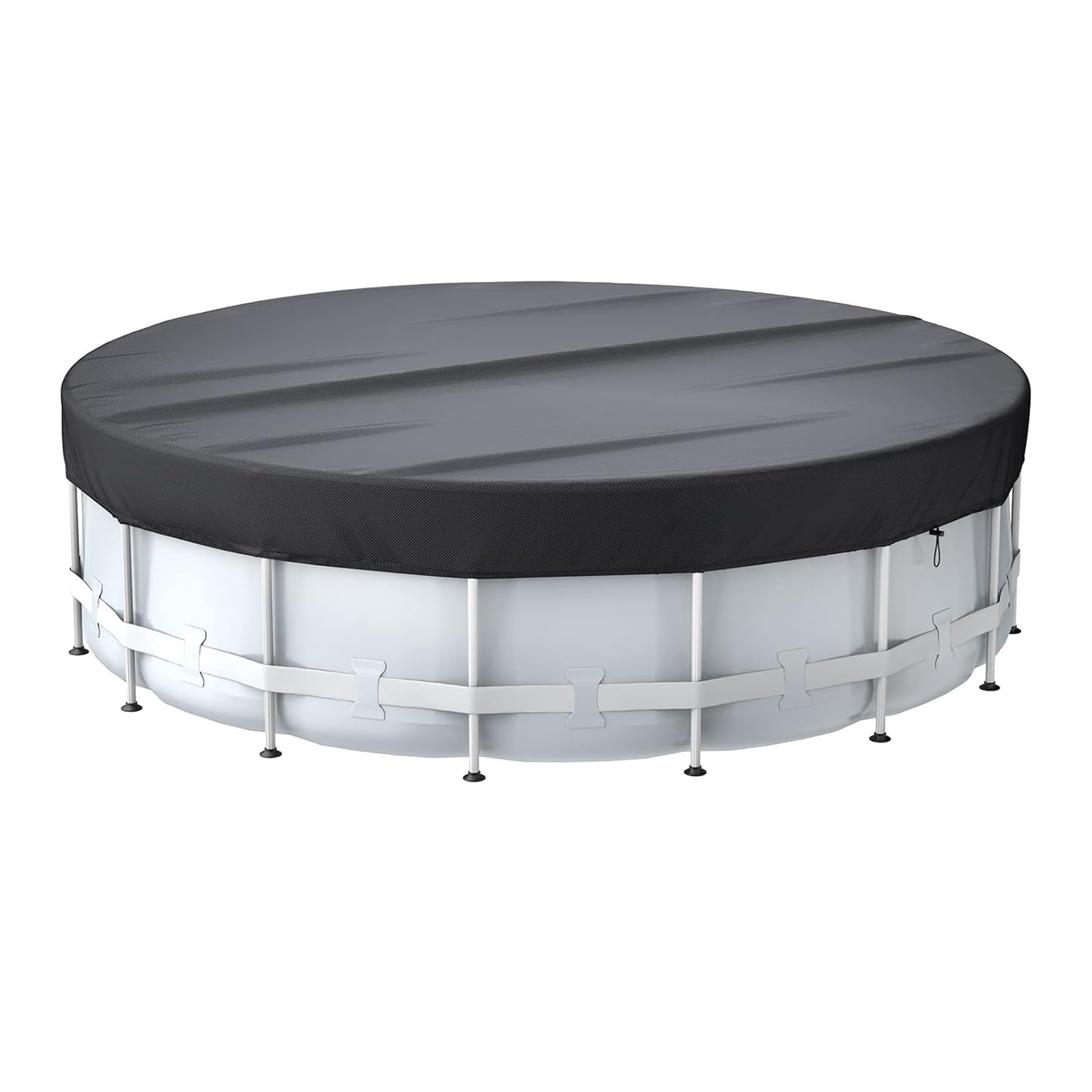 Photo 1 of 10 Ft Round Pool Cover,Swimming Pool Cover for Above Ground Pools,Inflatable Pool Cover with Pool Accessories,Solar Cover Including Drawstring Design,Tarp Ideal for Waterproof and Dustproof
