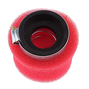 MAXBELL Motorcycle Sponge Air Filter Cleaner Red for Yamaha Kawasaki ATV Buggies Part (58mm)