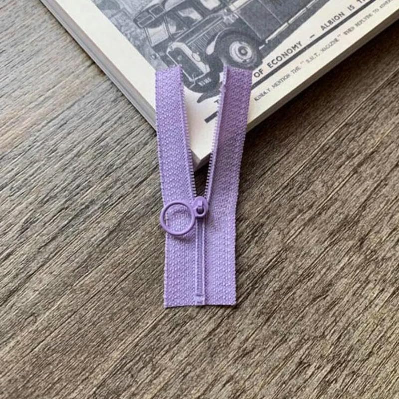 Cerniere minuscole con estremità chiuse da 3 cm/1,2 perfette per borse per bambole, nastro bianco e denti in metallo, micro mini cerniere, forniture artigianali per cucire bambole - Italia