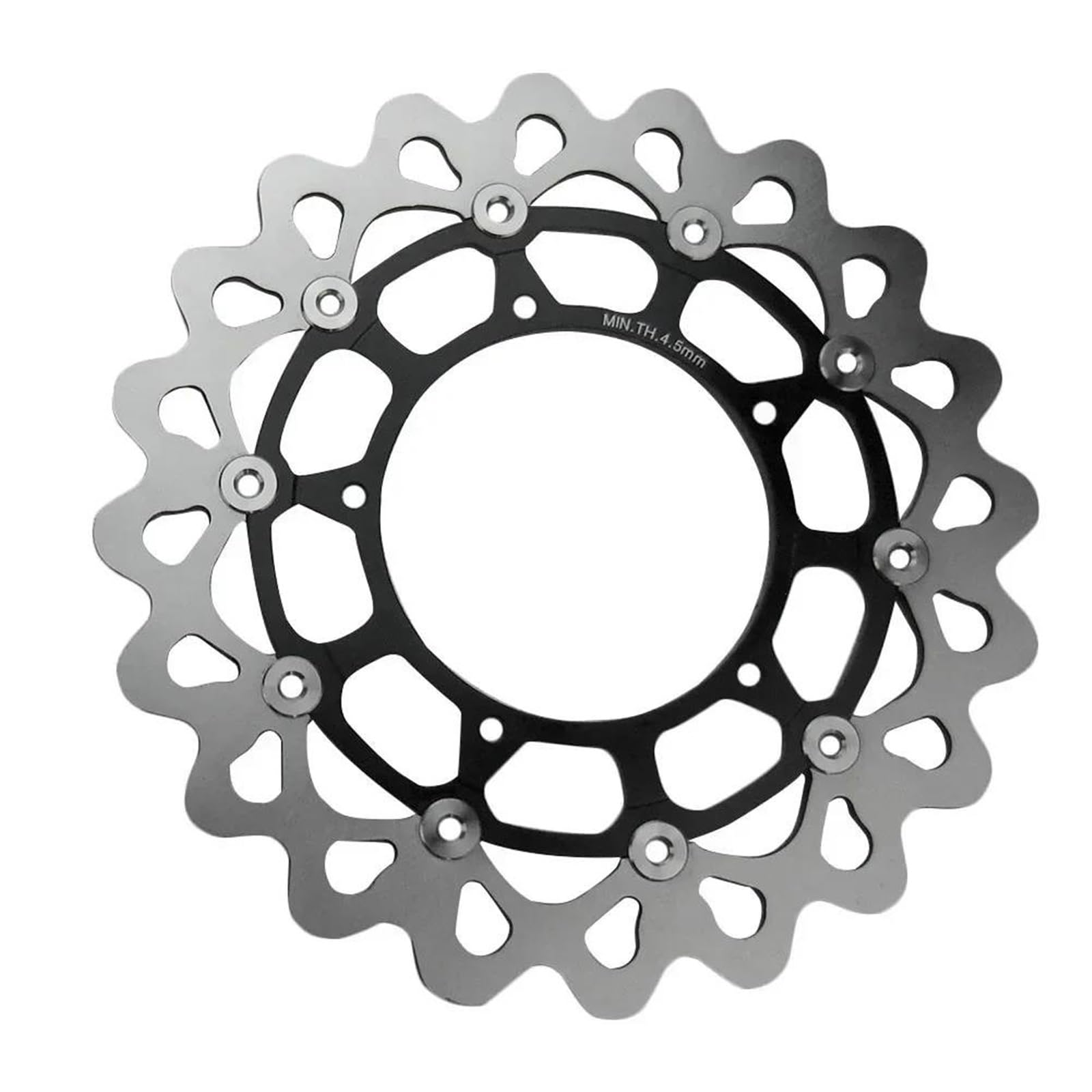 Sistema Frenado Motocicletas 2 Discos De Freno Delantero Negros Motocicleta Para Yamaha FZ1 / Fazer/ABS/YZF R1 R1M / VMAX