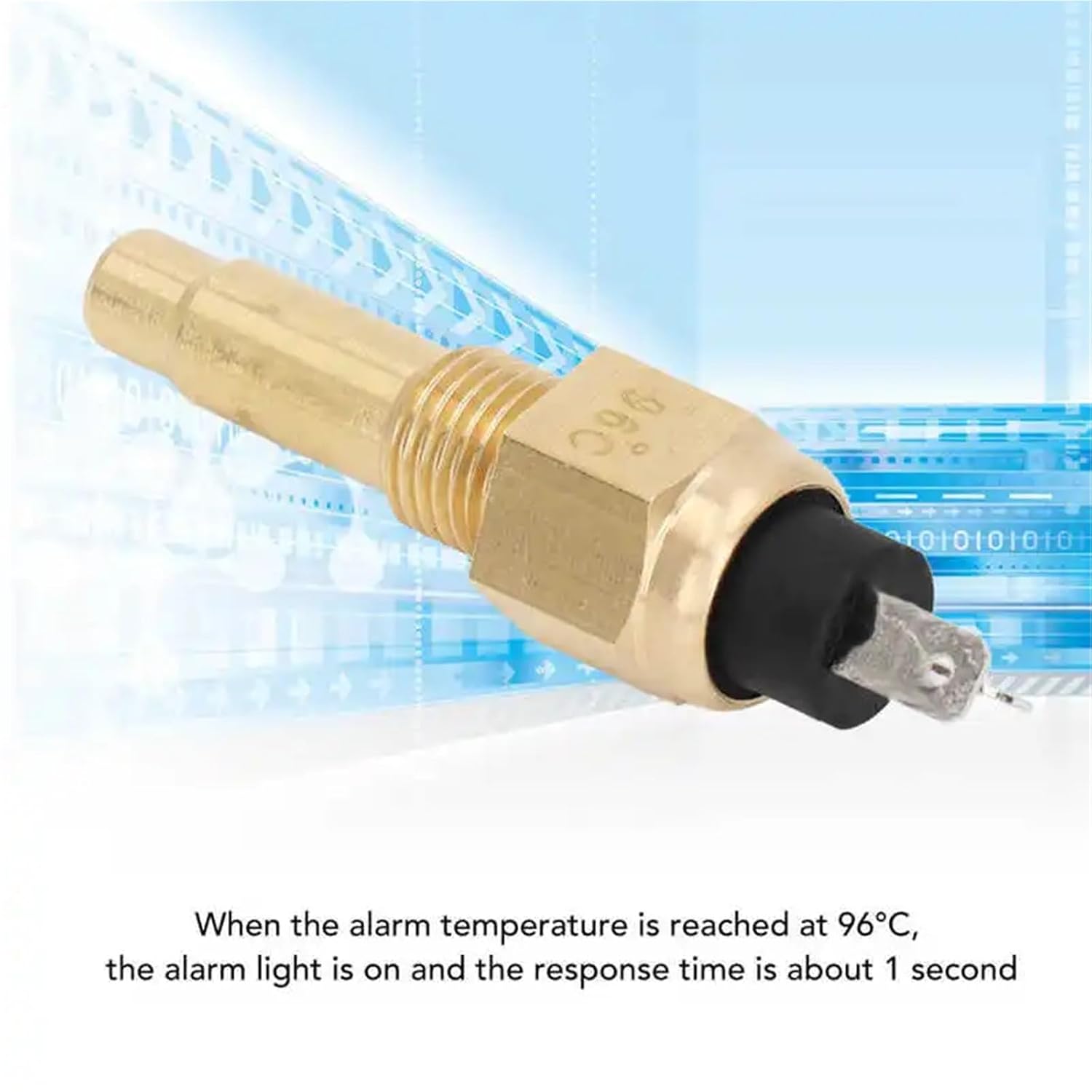 Engine Thermostat Water Temperature Sensor Engine Temp Gauge Sender Unit 96°C Alarm Temperature Car Accessories Thermostat