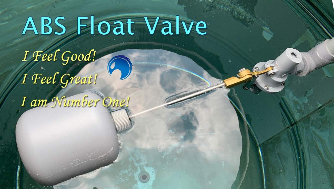 ABS Balanced Float Ball Valve, 100 psi Pressure, 1/2 inch PT Male