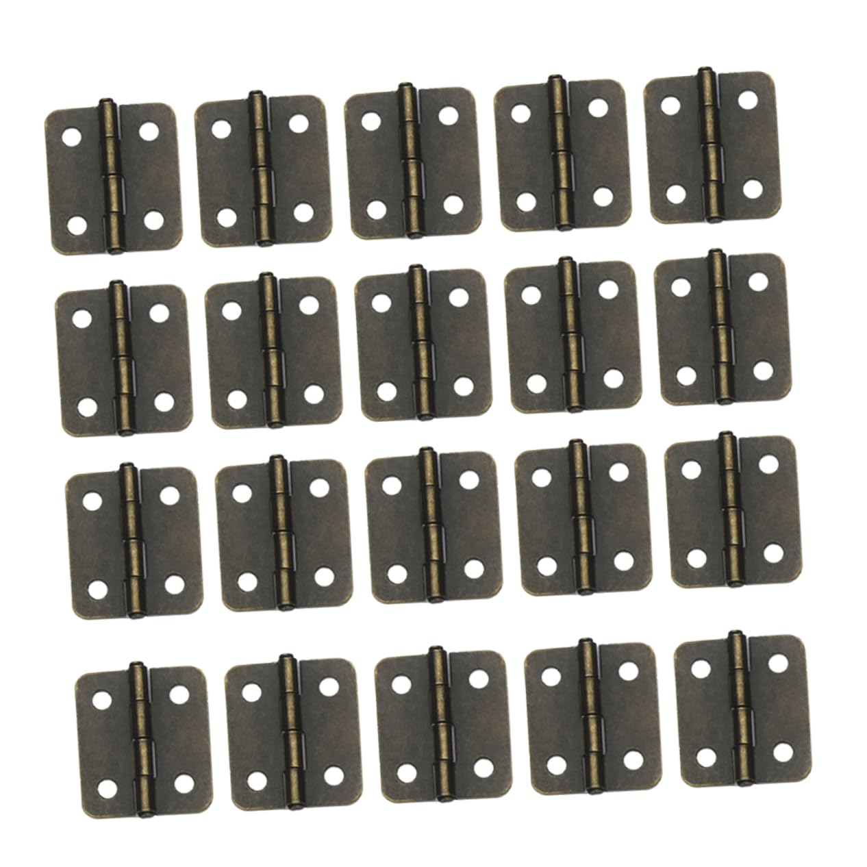 Holibanna Mini Self Closing Spring Hinges Stainless Steel Hardware for Jewelry Box Automatic Hinges