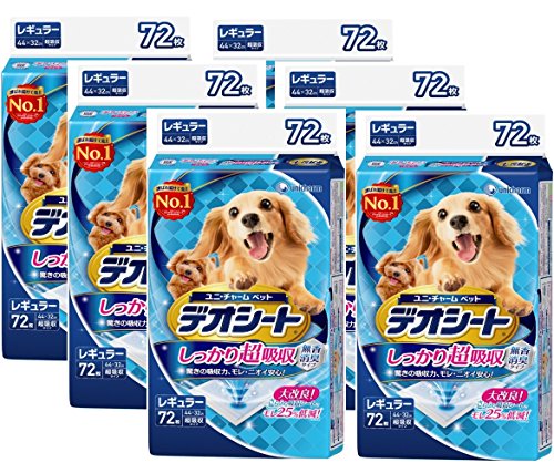 デオシート しっかり超吸収 無香消臭タイプ レギュラー 72枚入×6個