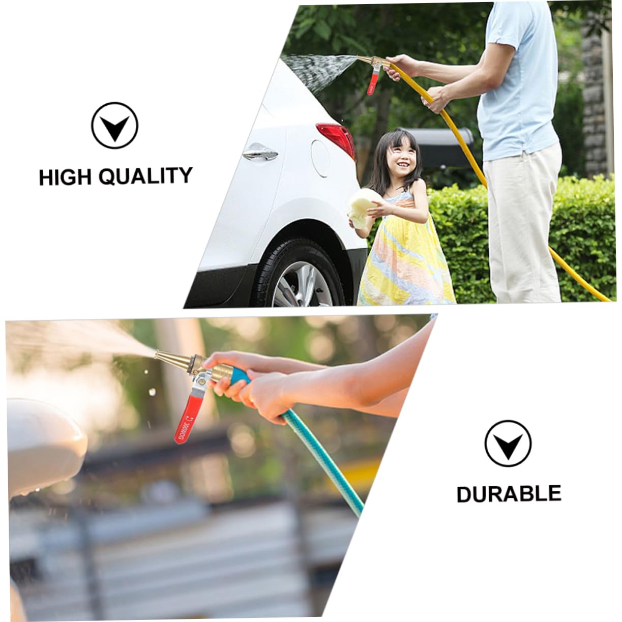 BESPORTBLE 4pezzi Ugello Per Ad Pressione Ugello Per Irrigazione e Lavaggio Auto e Resistente e Per Giardinaggio e Pulizia Esterni