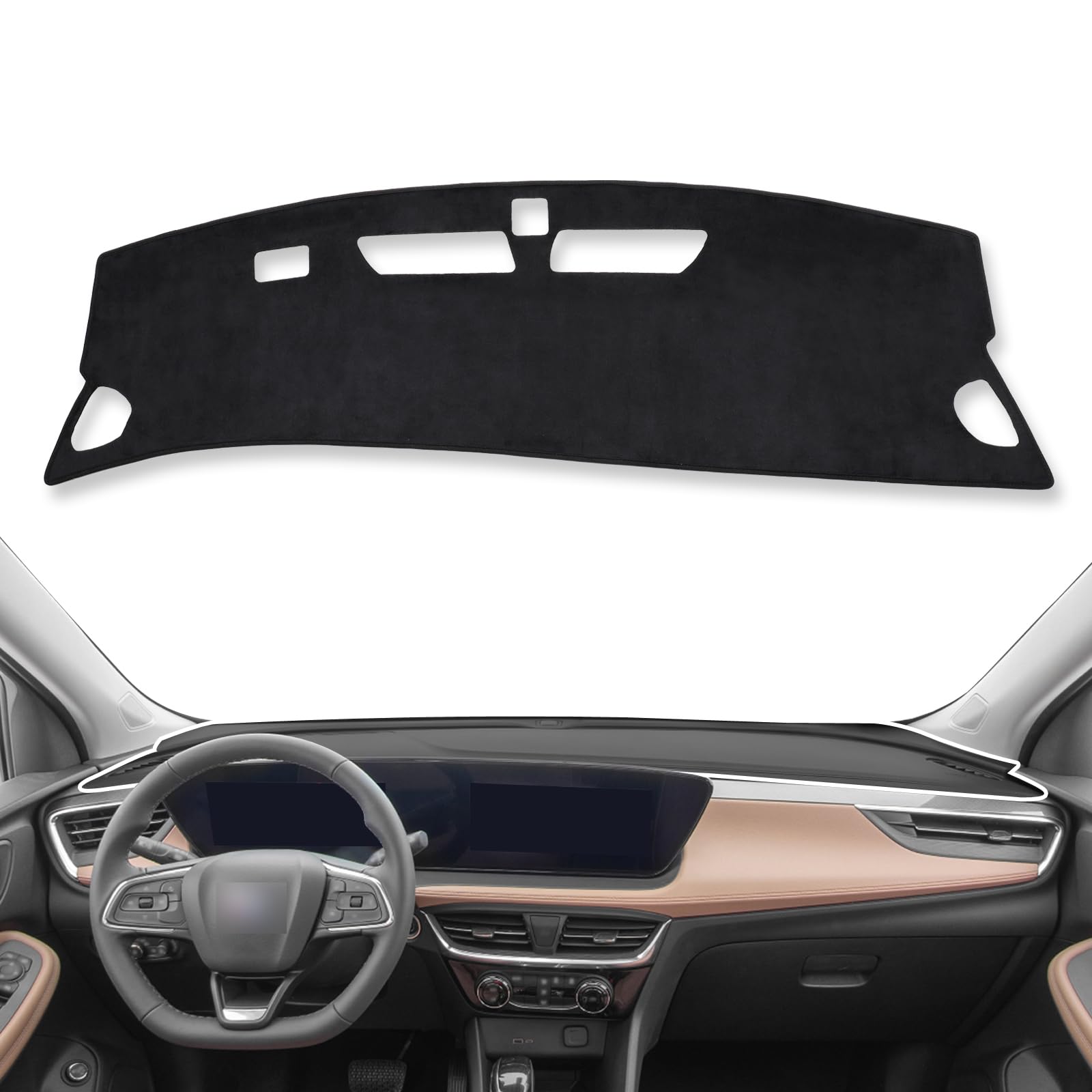 smabee Dash Cover Mat for 2024 2025 2026 Buick Encore GX Dashboard Cover Sunshade Dashmat Center Console Protector Cover Mat 2024 2025 2026 Encore GX