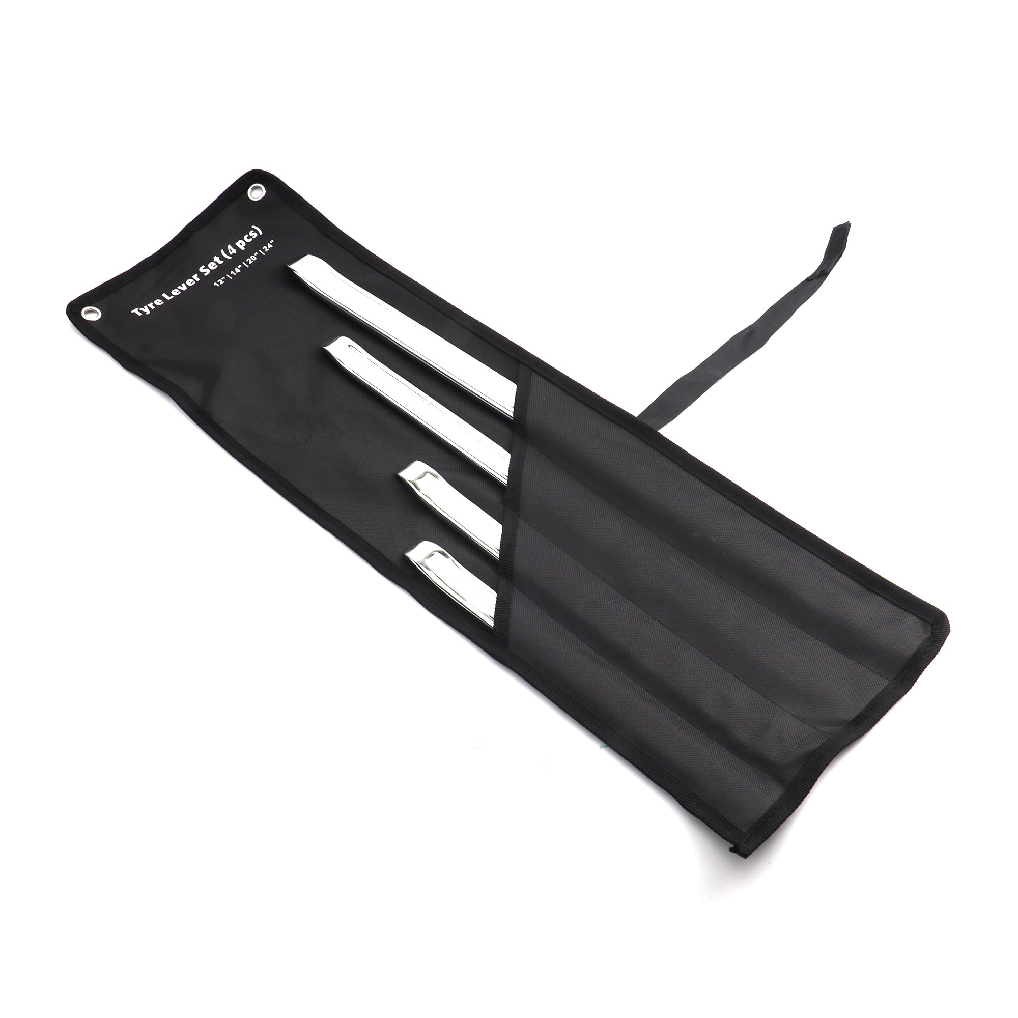 Reifenheber-Set, 30,5 cm, 4-teilig, 30,5 cm, 50,8 cm, 61 cm, 4-teilig, Reifenwechselwerkzeug mit aufrollbarer Tasche für Auto, Fahrzeug, Fahrrad, Motorrad, Reifenwechsel