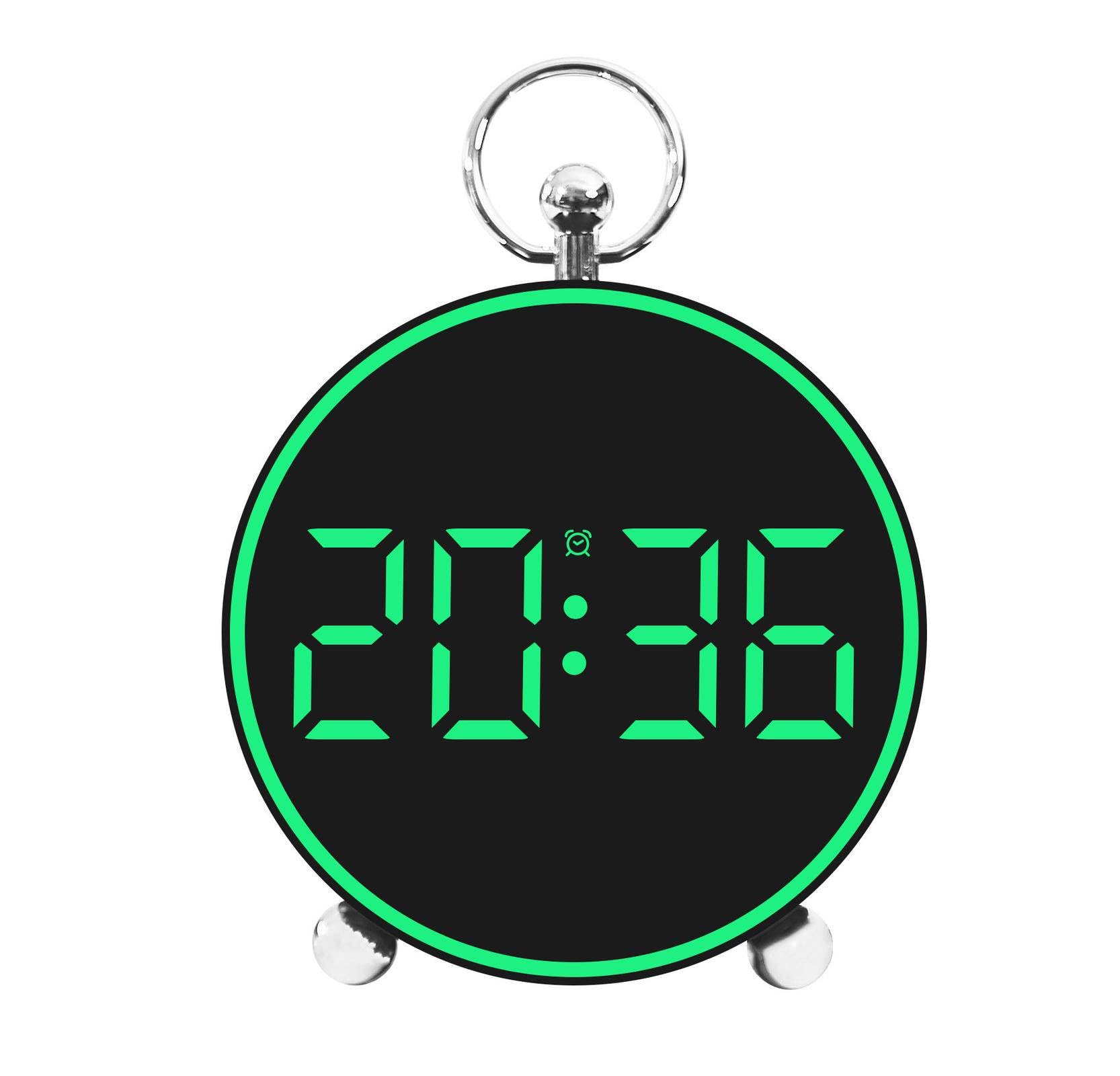Meeting Love LED Digital Alarm Clock Voice Control Clock can be Set ambience Light Temperature Monitoring Wall Clock