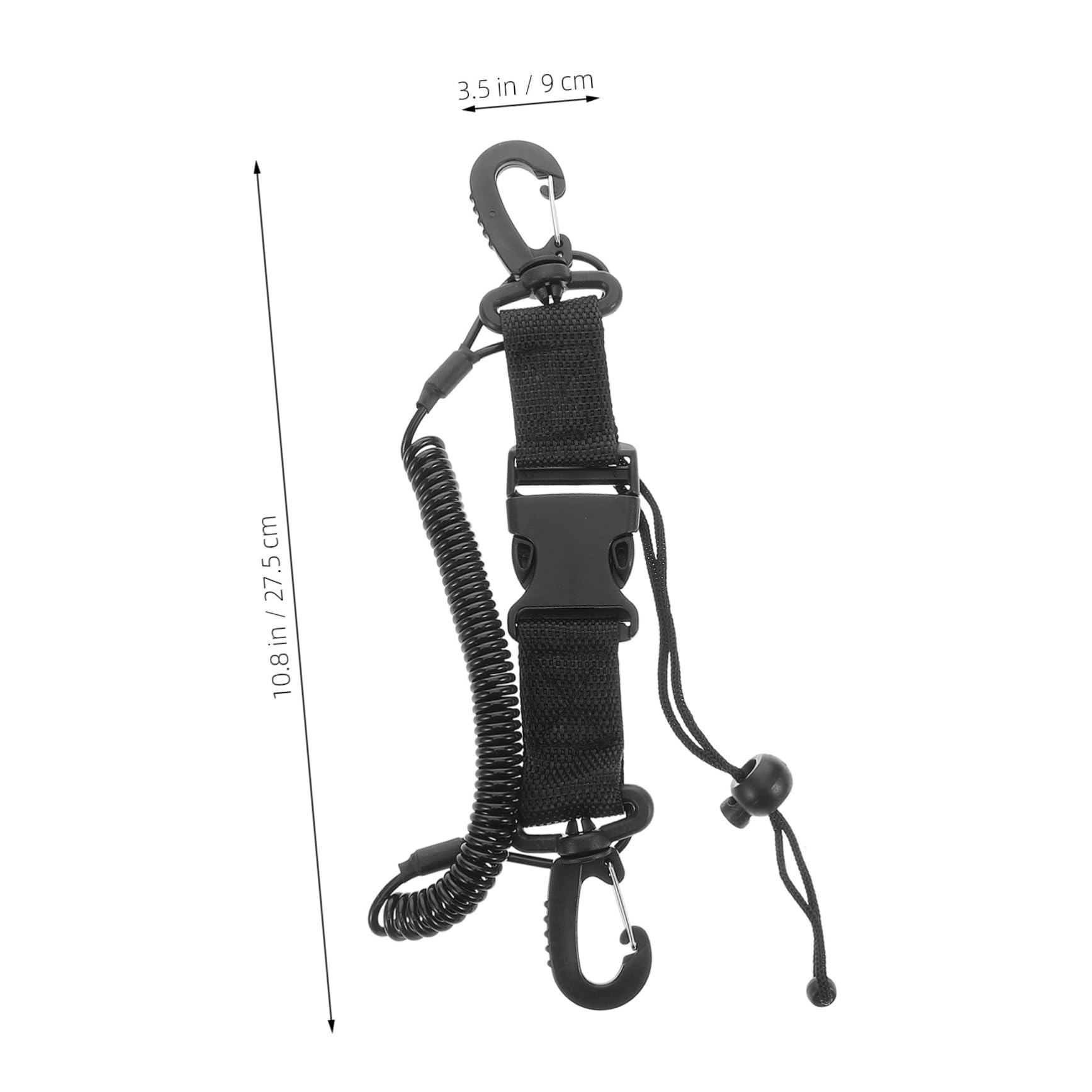 NAMOARLY 2pcs Spring Coil Strap Diving Safety Lanyard Rope Scuba Diving Spring Clip for Camera Quick Release Wrist Lanyard