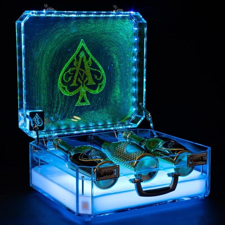 Étagère d'affichage à LED pour bouteilles d'alcool en acrylique avec télécommande pour bar