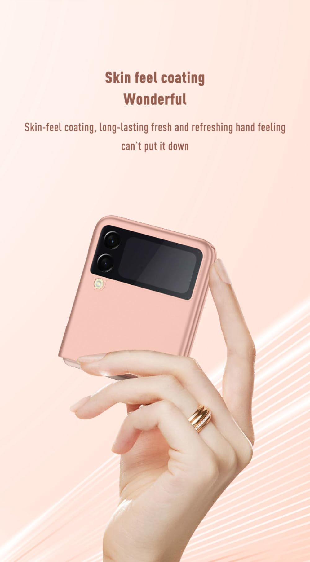 Do Samsung Galaxy Z Filp 3 Filp3 5G Luksusowa matowa obudowa w dotyku Odporna na wstrząsy obudowa telefonu Wytrzymała, cienka twarda obudowa Capa, fioletowa, do Z Filp 3