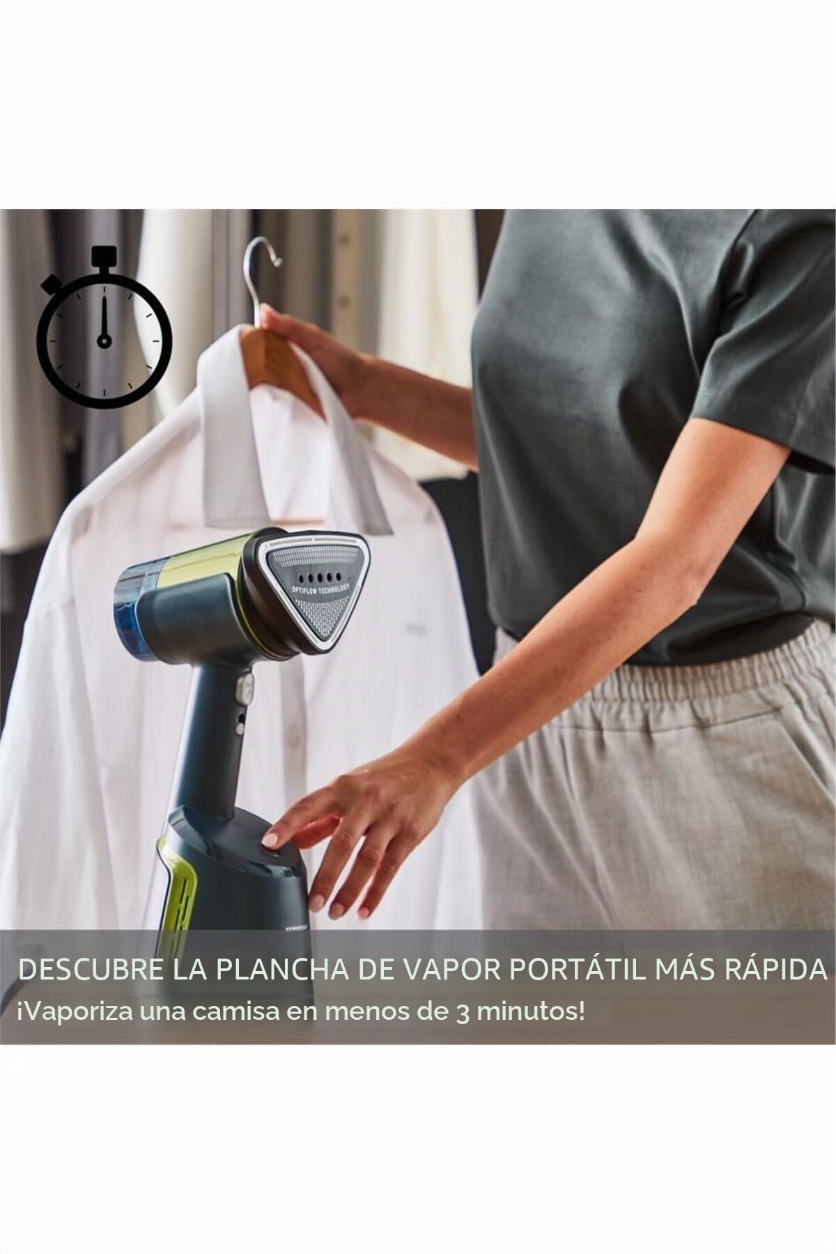 Tefal Aero Steam DT9810F0 - Plancha de vapor (20 g/min, depósito de agua extraíble de 100 ml, nivel de ruido de 84 dB(A), 3 modos, 1400 W, azul/verde
