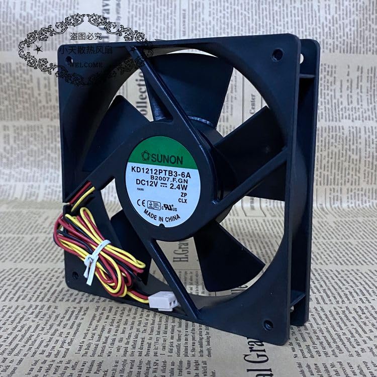 KD1212PTB3-6A 12025 12V 2.4W 3line chassis power supply fan