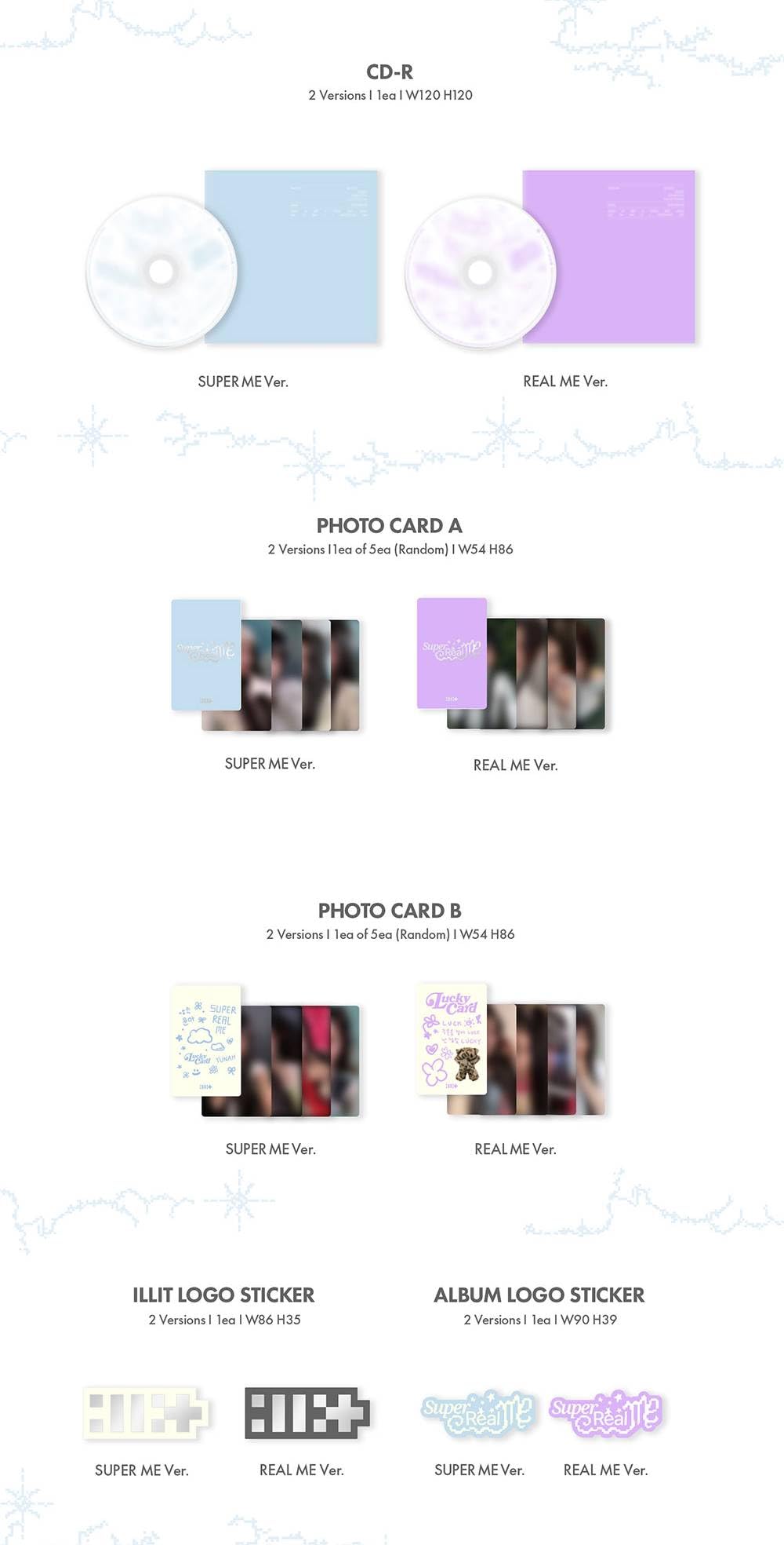 Amazon.co.jp: ILLIT - 1st Mini Album [ SUPER REAL ME ] アイレット