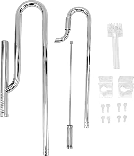 Cachimbo de Lírio de Aquário, Conjunto de Cachimbo de Lírio de Vidro Conjunto de Cachimbo de Lírio de Vidro de Aquário Lily Skimmer Influxo para Filtro de Aquário Aquário Plantado