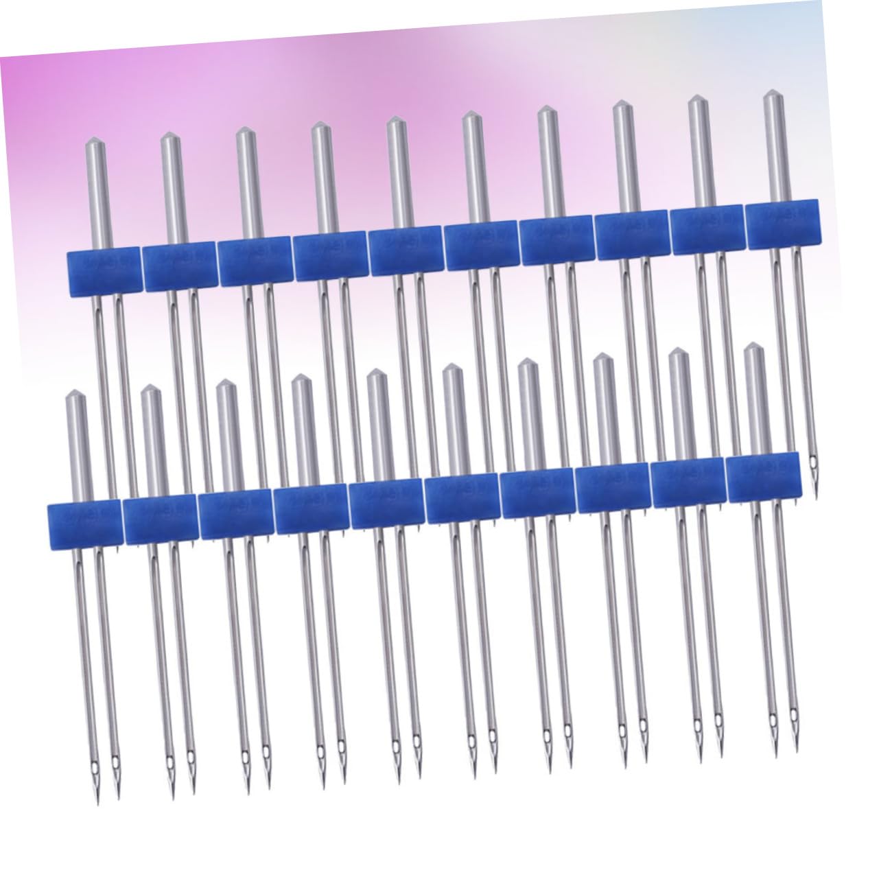 VILLFUL 100 Stück Zwillingsnadeln für Nähmaschine Metall 3mm Kompatibel mit Meisten Nähmaschinen für Vielseitige Näharbeiten