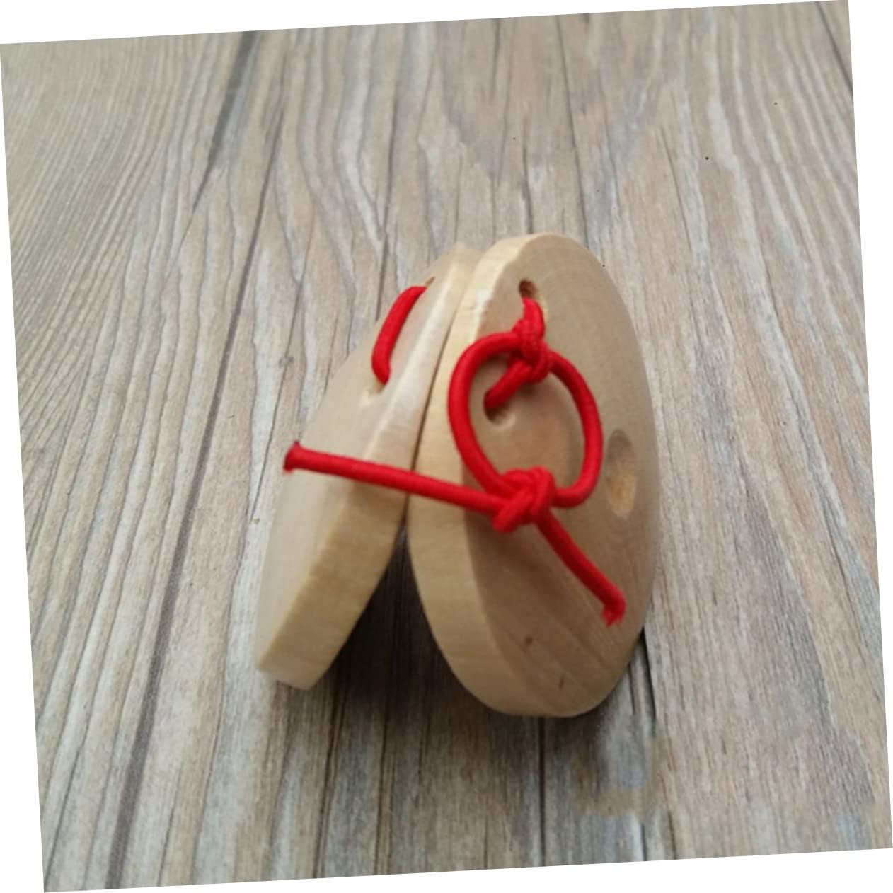 BESPORTBLE 2sets 4pcs Percussion Instruments Safe Castanets for Early Education Assorted Bright Colors Music for Classroom Parties 4pcs*2