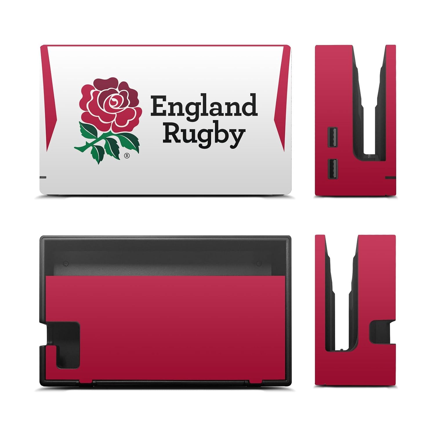 Head Case Designs Officially Licensed England Rugby Union Home 2025/26 Crest Kit Vinyl Sticker Gaming Skin Decal Cover Compatible With Nintendo Switch Console & Dock