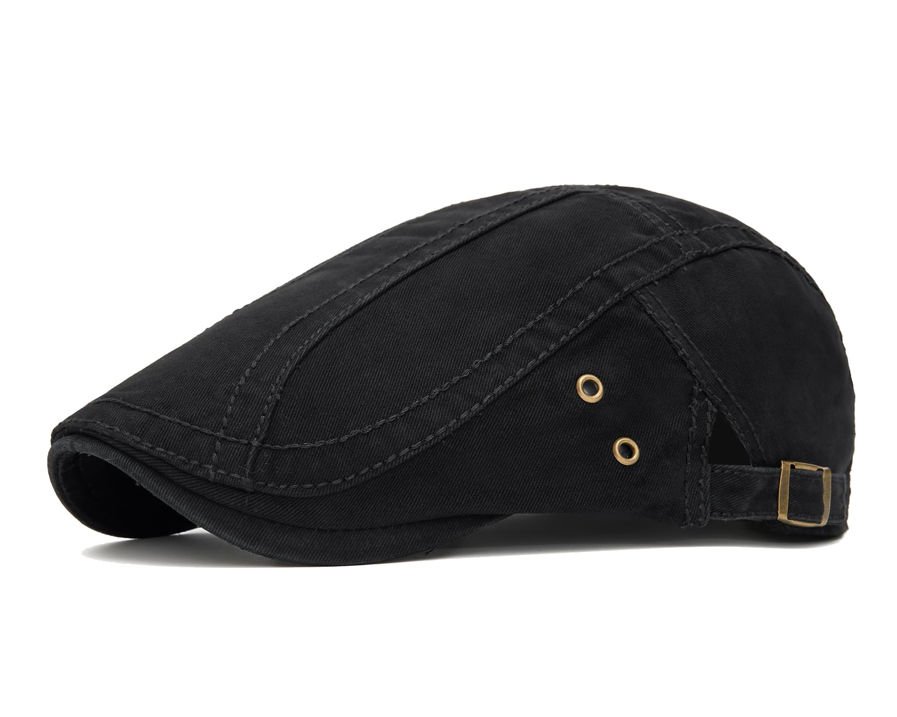 Quanhaigou Unisex Denim Newsboy Hats Flat Ivy Gatsby Cabbie Driving Berets Hat Cotton Dad Cap for Men Women