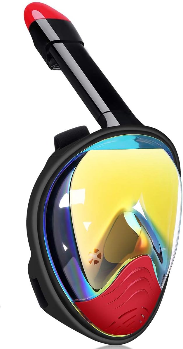 QingSong Kids Snorkel Mask Full Face, Snorkeling Set with Camera Mount, 180 Degree Panoramic View Snorkeling Gear Anti-Fog Anti-Leak : Sports & Outdoors