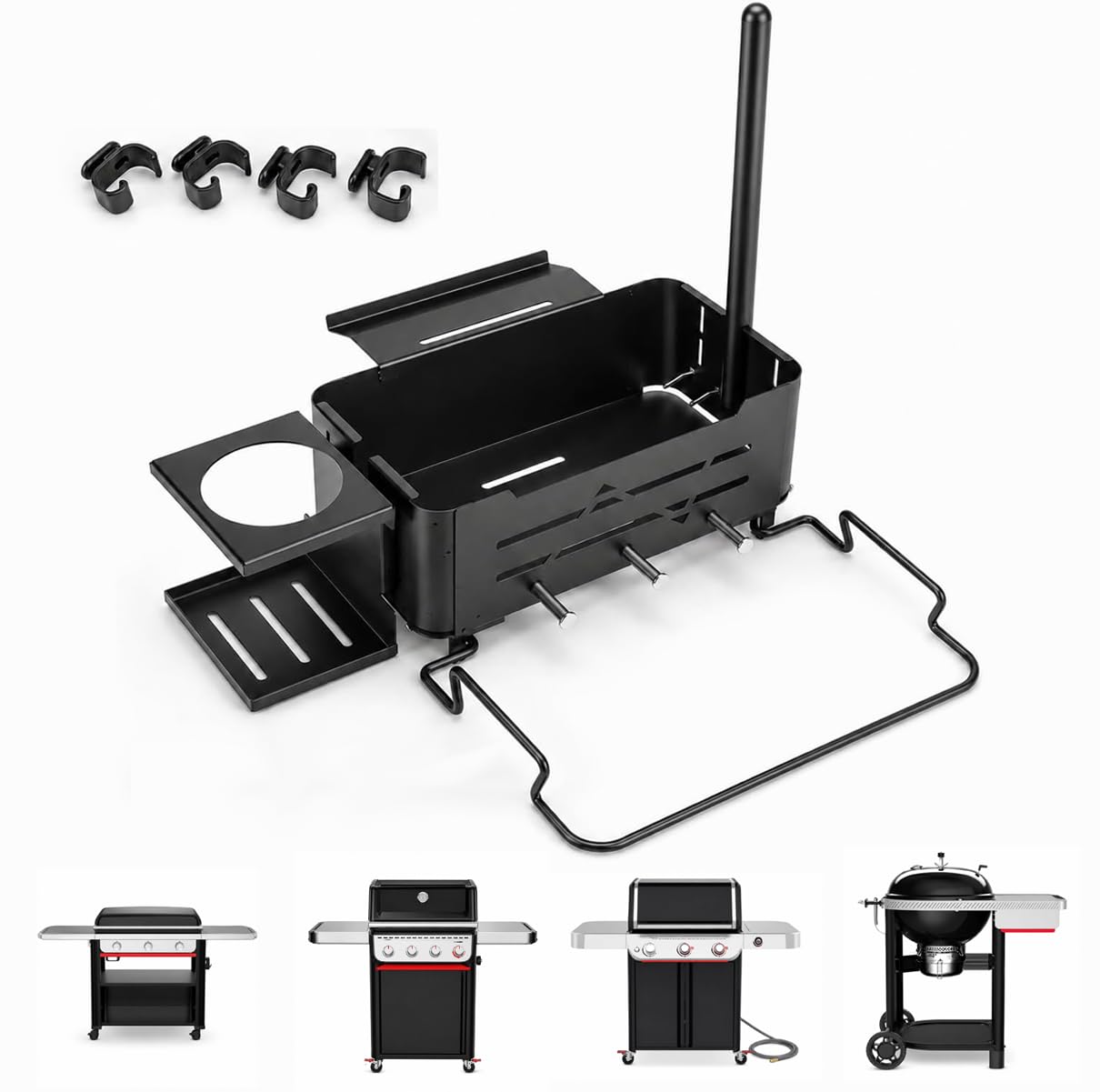 QuliMetal Grill Organizer Kit for Weber Works