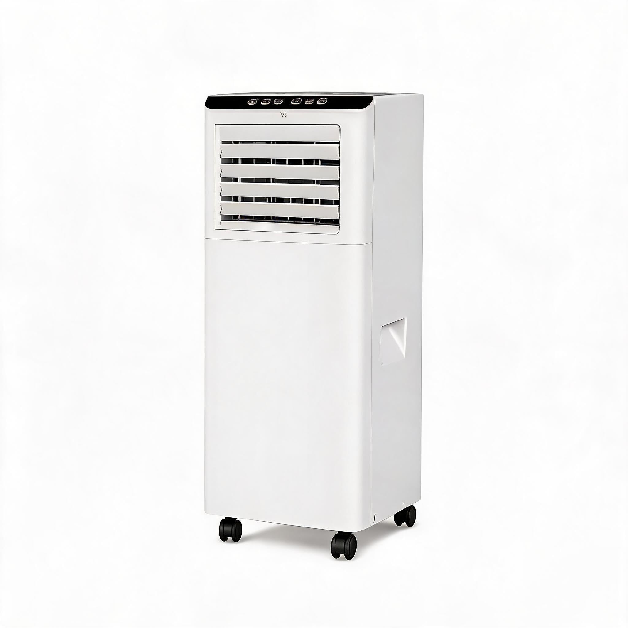 FairyLee 7000 BTU Air Conditioning Unit - Portable Air Conditioner with Remote Control, 4-in-1-Cooling, 24H Timer, Dehumidifier & Sleep Mode Portable AC, Aircon with Digital Display, Window Kit, White