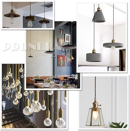 Miniatura 7 de Lámpara cubierta de tela de 25 pies, cable eléctrico industrial vintage 182, calibre 18, estilo antiguo para lámpara retro, proyectos de bricolaje