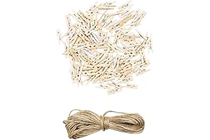 Sturdy Mini Clothes Pins for Photo: Capture Moments with Rustic Charm