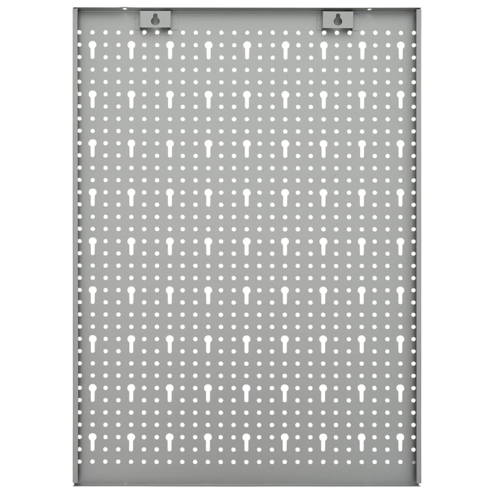 Stahl Werkzeugwand Stecktafel, Grau 120x58x1 cm, Perforierte Lochwand für Werkstatt, Garage und Gewerbe 145349