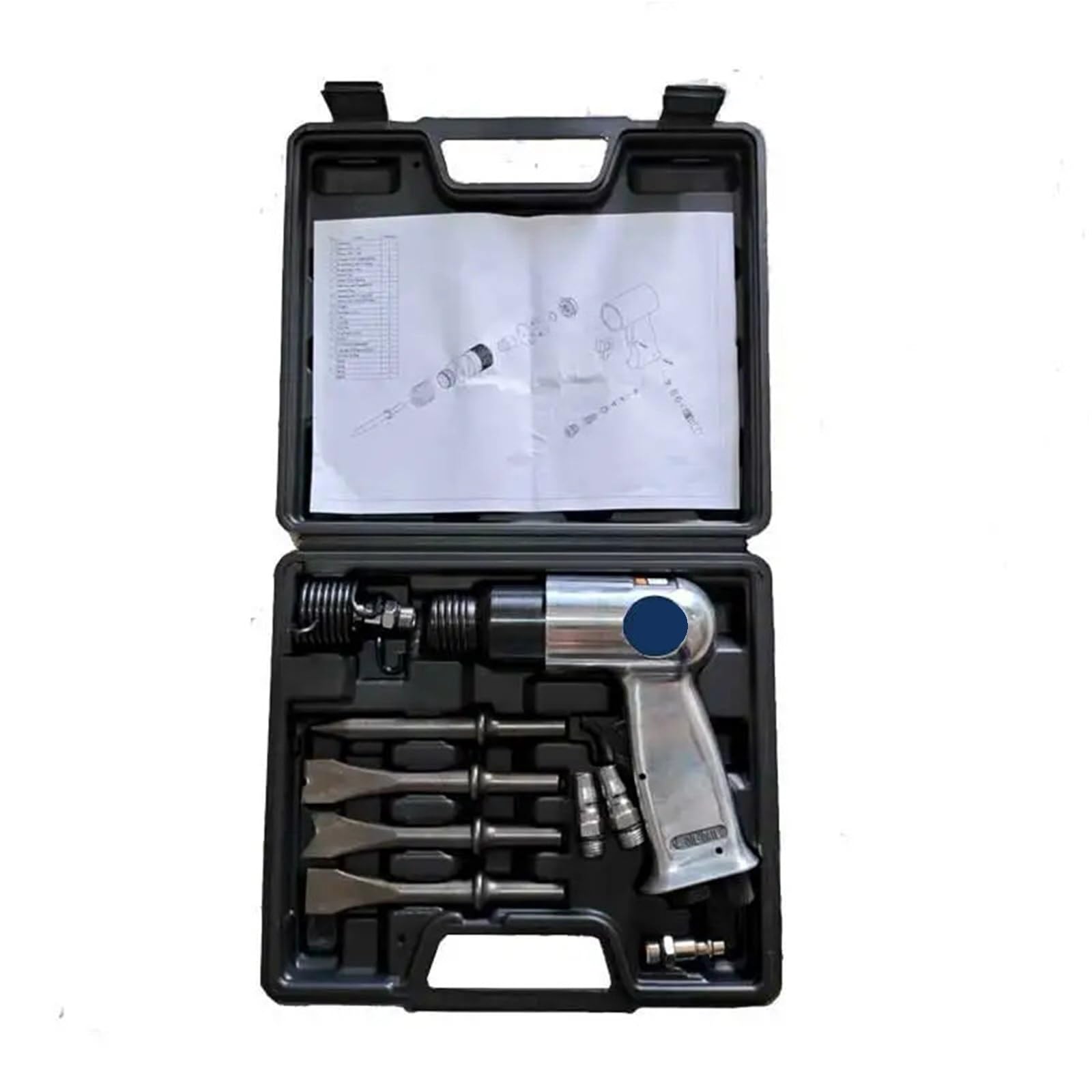 Pistol Grip Air Chisel, Hammer, Shovel, Mini Jackhammer - Compact Pneumatic Tool for Rust Removal