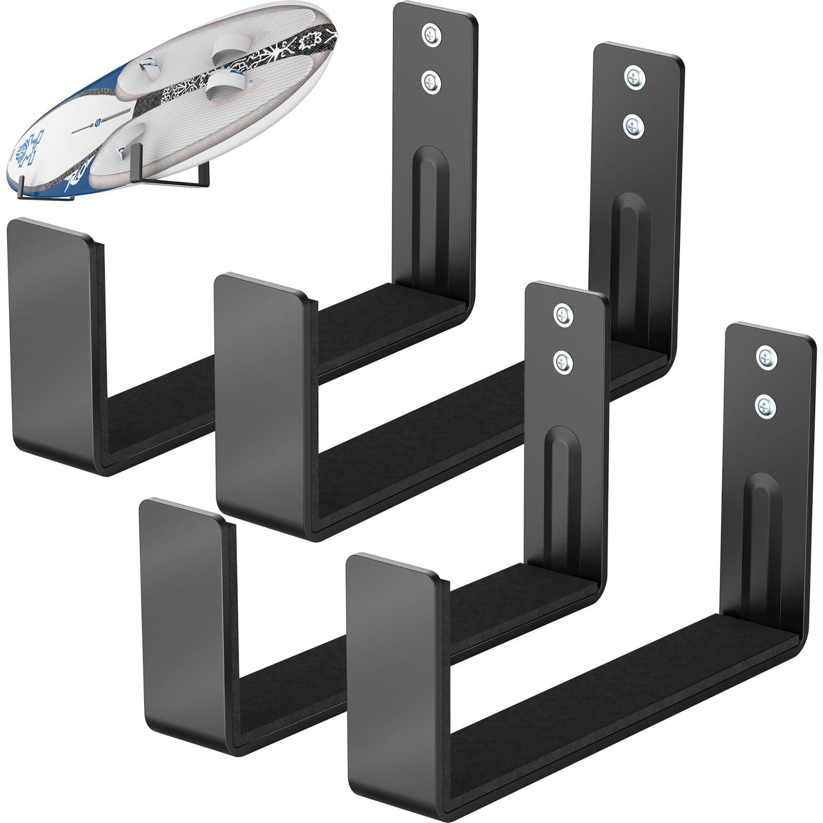 Photo 1 of Yantuo 4 Pcs Paddle Board Wall Mount Rack